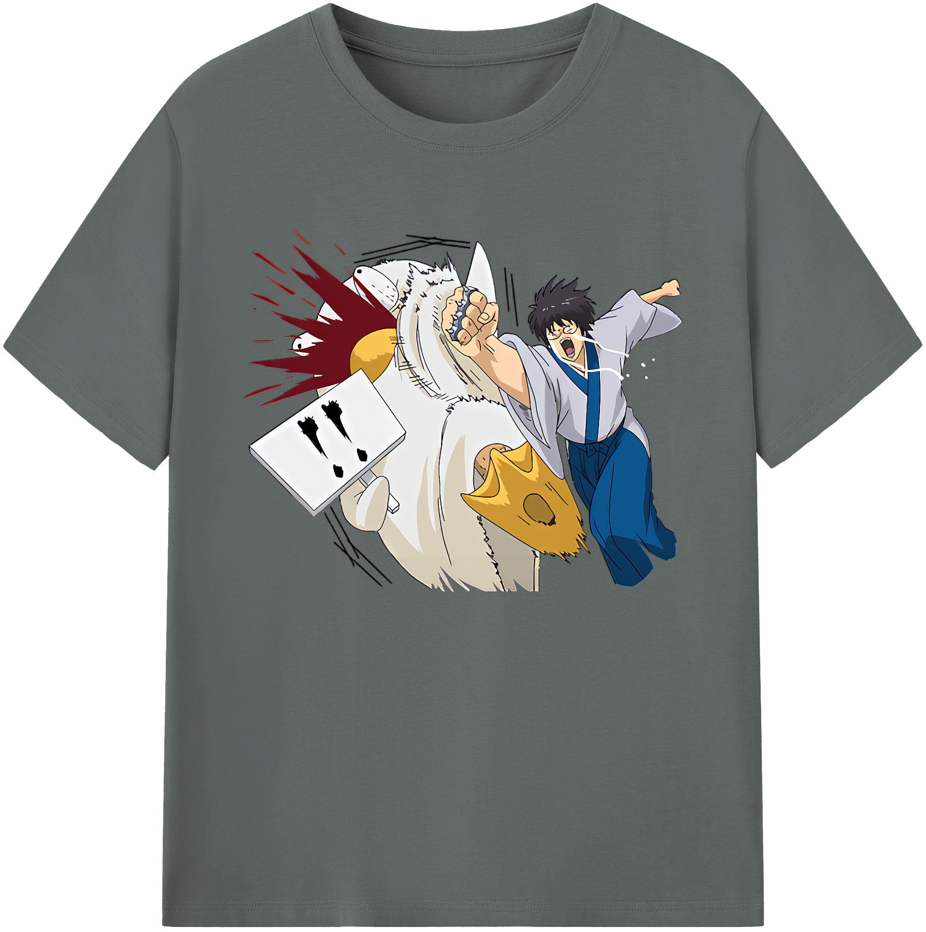 （画像用） ぎんたま 坂田銀時（さかたぎんとき） 神楽 志村新八（しむら しんぱち） GINTAMA Sakata Gintoki Kagura Shimura Shinpachi 綿100％ メンズ半袖Tシャツ｜肌触りやわらか＆通気性